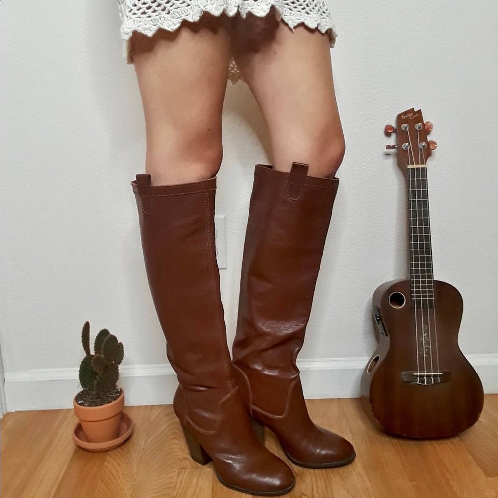 Vince Camuto Brown Leather Boots